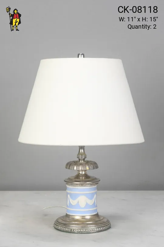 Ceramic & Nickel Table Lamp