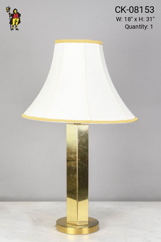 Polished Brass Table Lamp