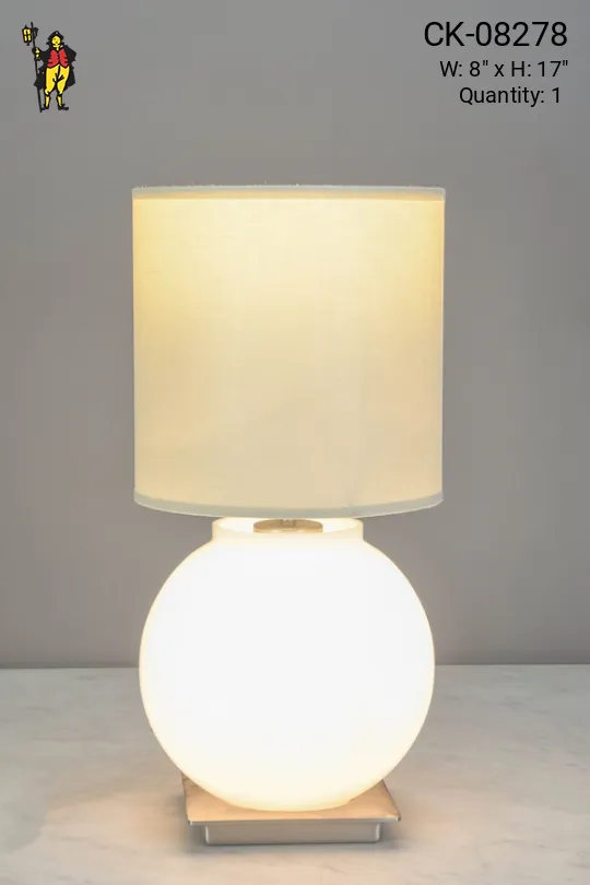 Halogen Contemporary Glass Table Lamp