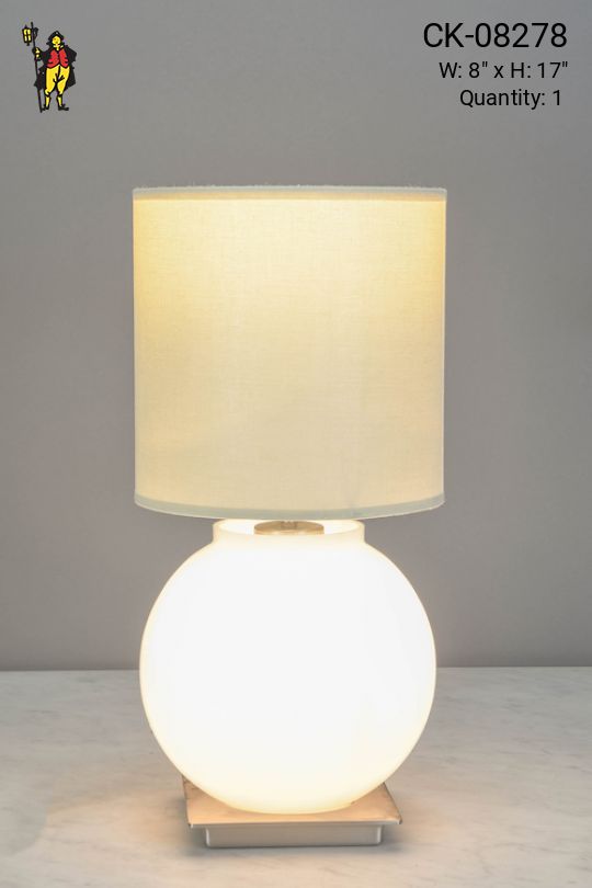 Halogen Contemporary Glass Table Lamp