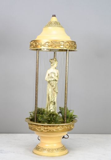 White & Beige Fifties Rain Lamp