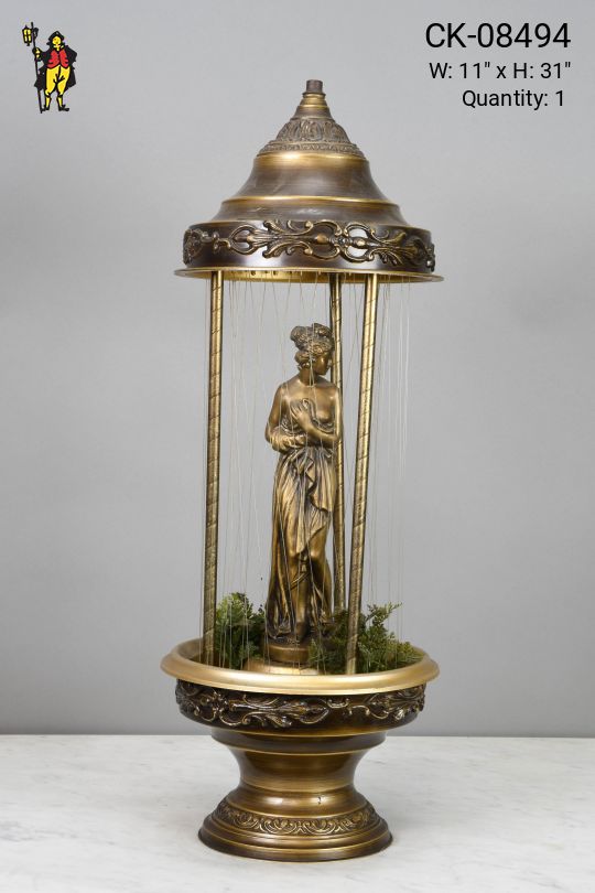 Fifties Bronze Rain Lamp