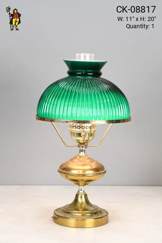 Electrified Oil Table Lamp
