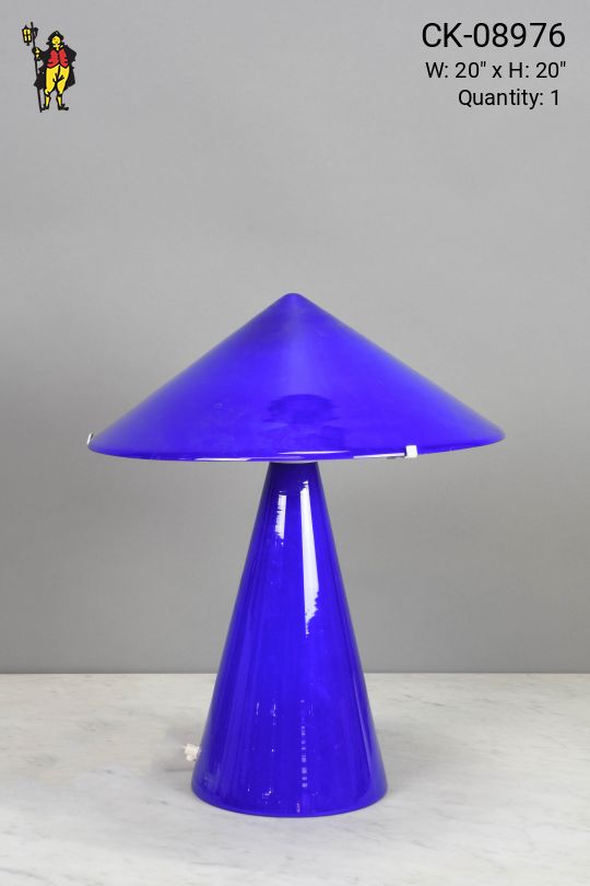 Blue Glass Table Lamp