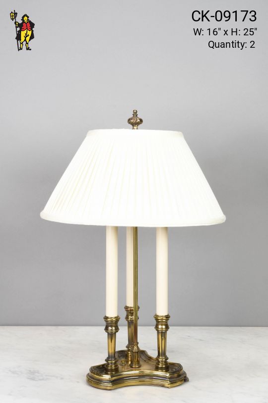 Traditional Three Candle Table Lamp