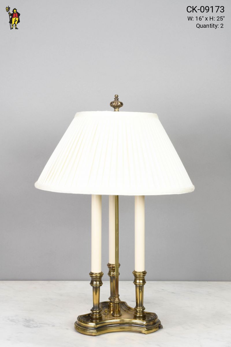 Traditional Three Candle Table Lamp Table Lamps Collection City Knickerbocker Lighting Rentals