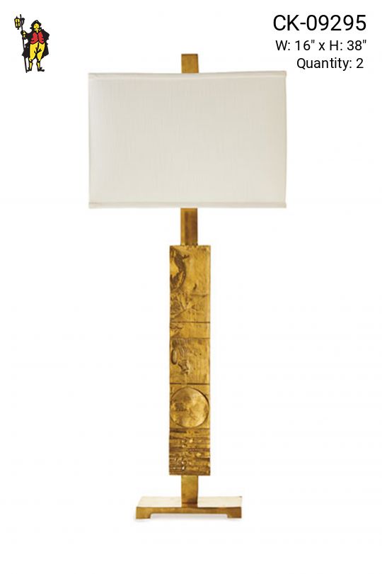 Oversize Brass Table Lamp