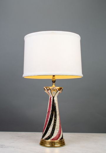 Multicolor Abstract Ceramic Table Lamp