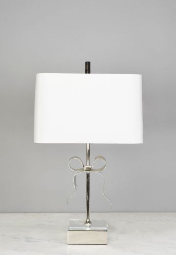 Chrome Ribbon Table Lamp