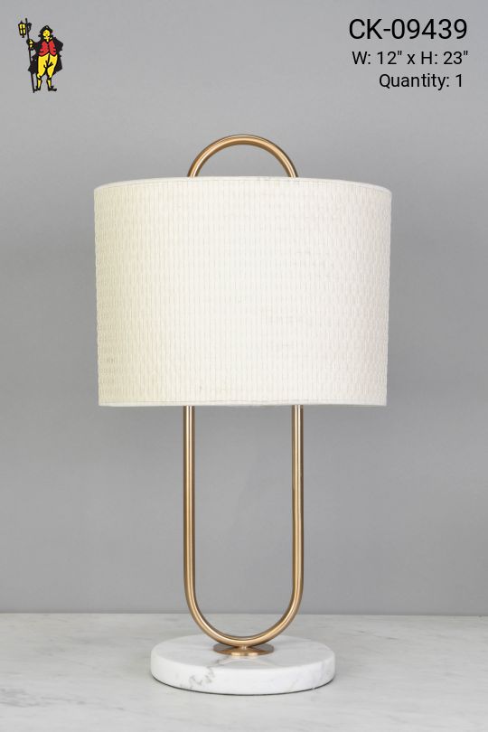 Brass & Marble Table Lamp