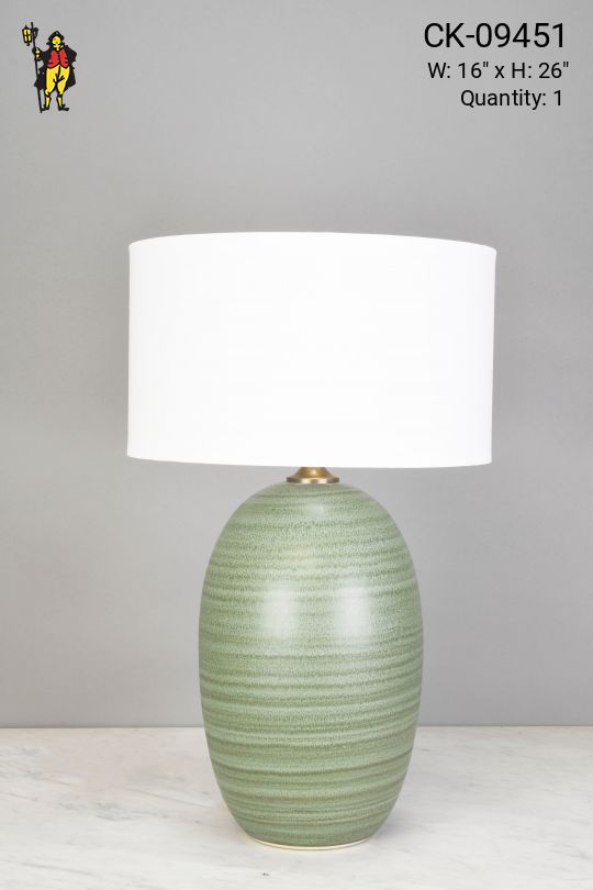 Green Ceramic Table Lamp