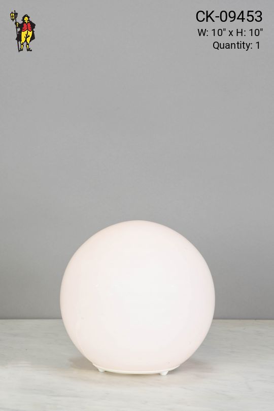 Ten Inch Glass Globe Table Lamp