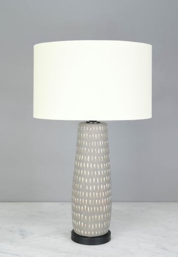 Gray Ceramic Table Lamp