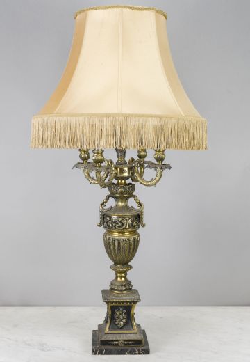 Victorian Four Candle Tall Table Lamp