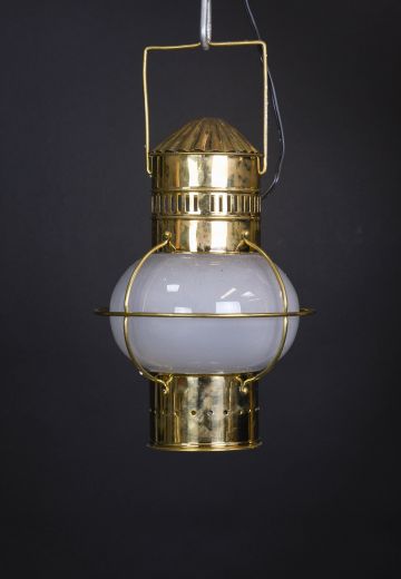 13" Polished Brass Onion Lantern