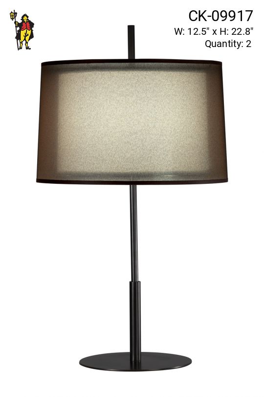 Contemporary Bronze Table Lamp (Candelabra)