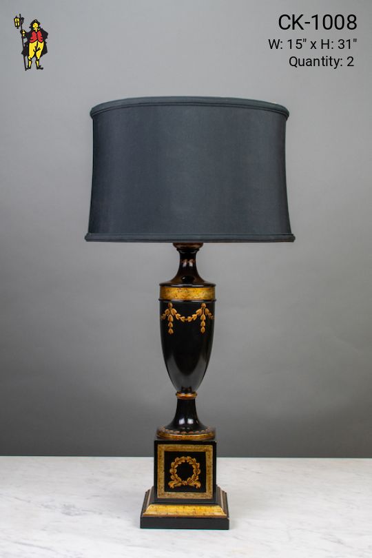 Black Formal Table Lamp