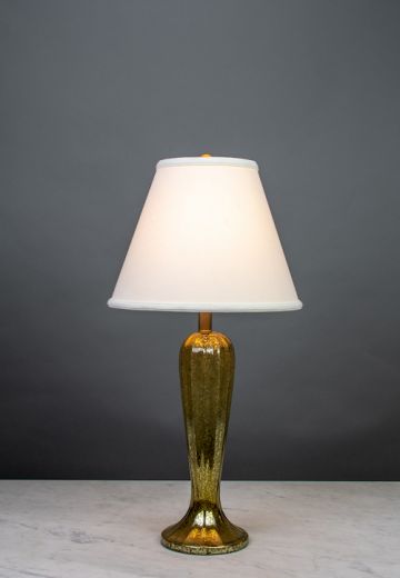 Distressed Brass Table Lamp