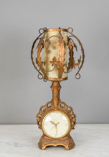 Clock Table Lamp