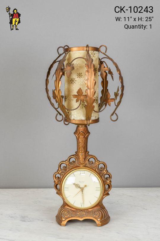 Clock Table Lamp