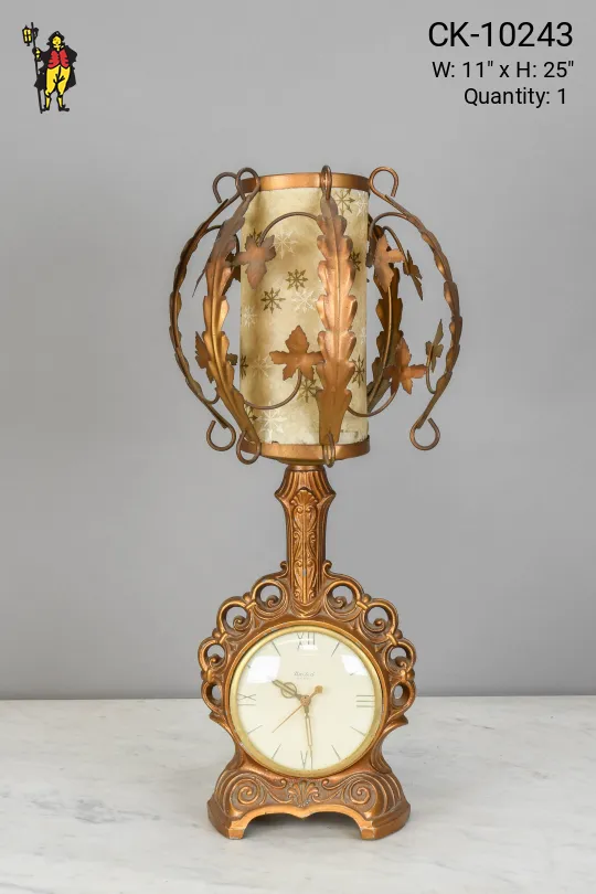 Clock Table Lamp