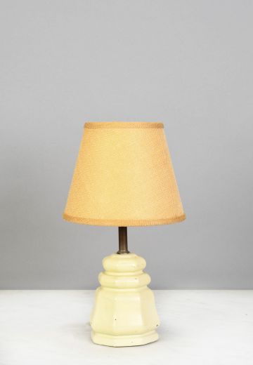 Off White Small Ceramic Table Lamp