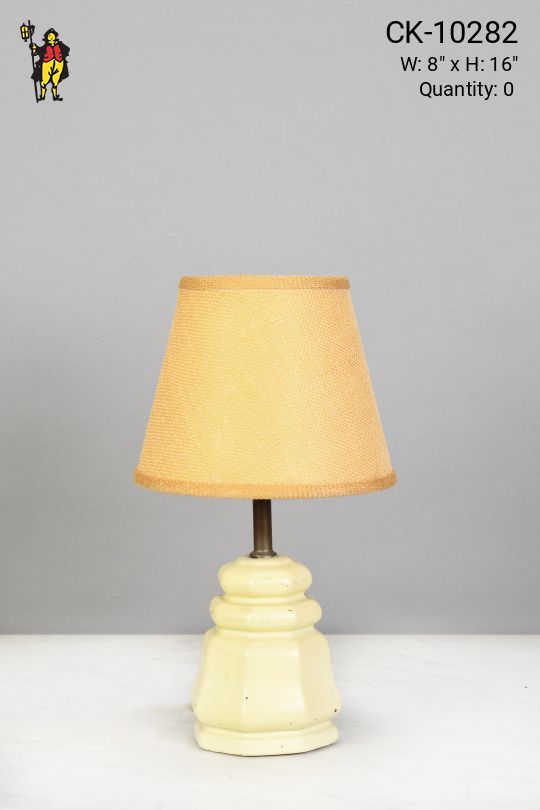 Off White Small Ceramic Table Lamp