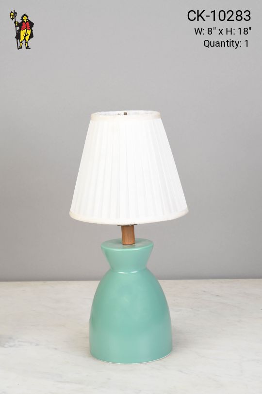 Small Aqua Table Lamp