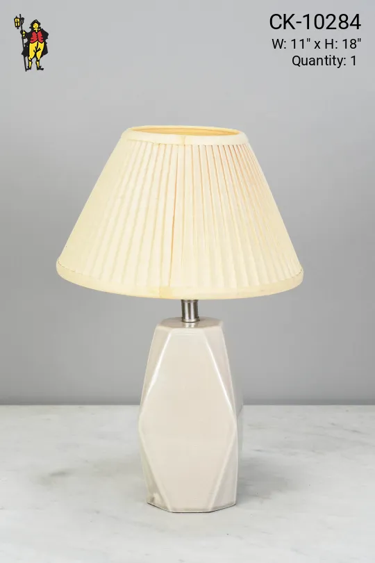 Gray Ceramic Table Lamp