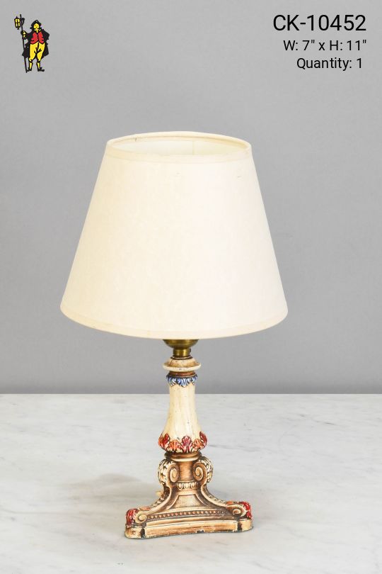 Small Painted Deco Table Lamp
