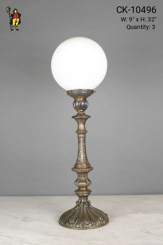 Tall Bronze Art Deco Table Lamp