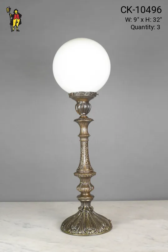 Tall Bronze Art Deco Table Lamp