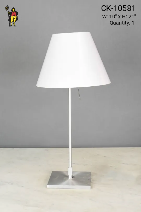 Modern Silver Table Lamp