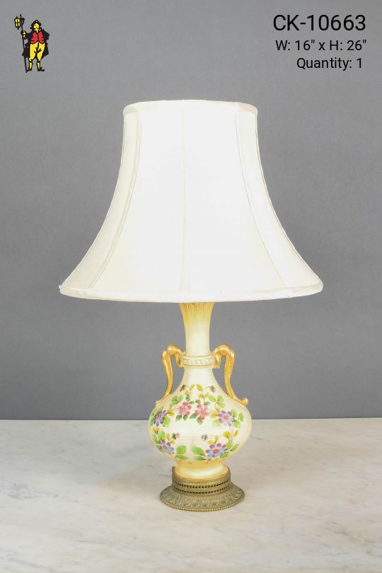 Floral Ceramic Table Lamp
