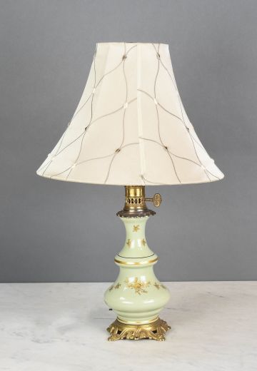Light Green Oil Style Table Lamp