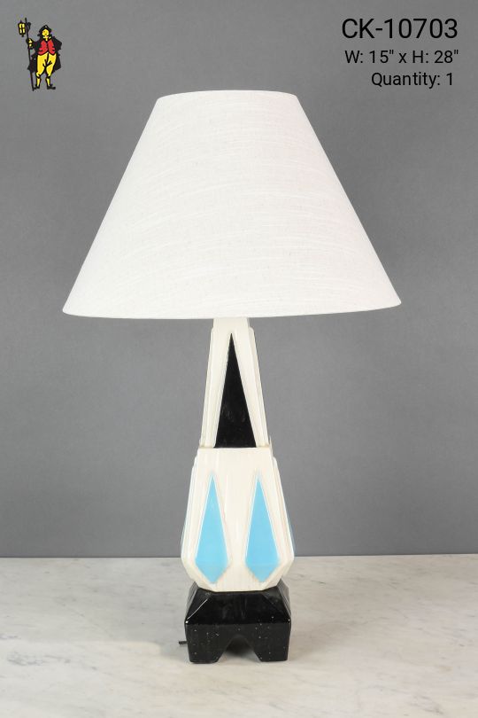 Blue & White Ceramic Table Lamp