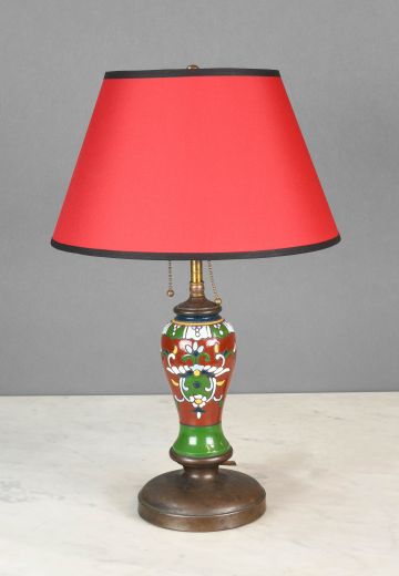 Small Painted Multicolor Table Lamp