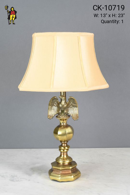 Brass Eagle Table Lamp