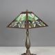 Bronze Mission Style Art Glass Shaded Table Lamp #0