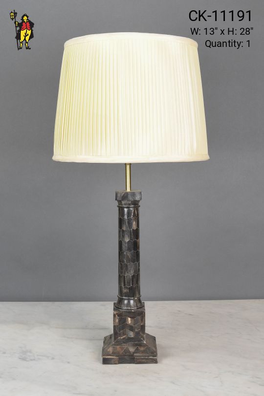 Black Wooden Modern Table Lamp