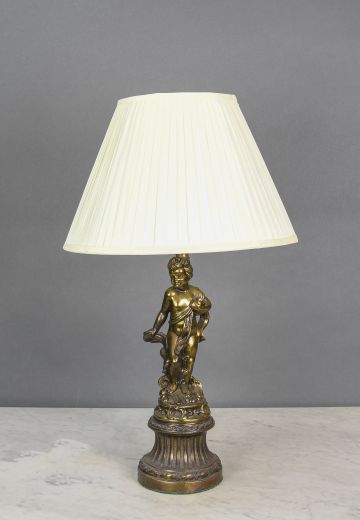 Brass Statue Table Lamp