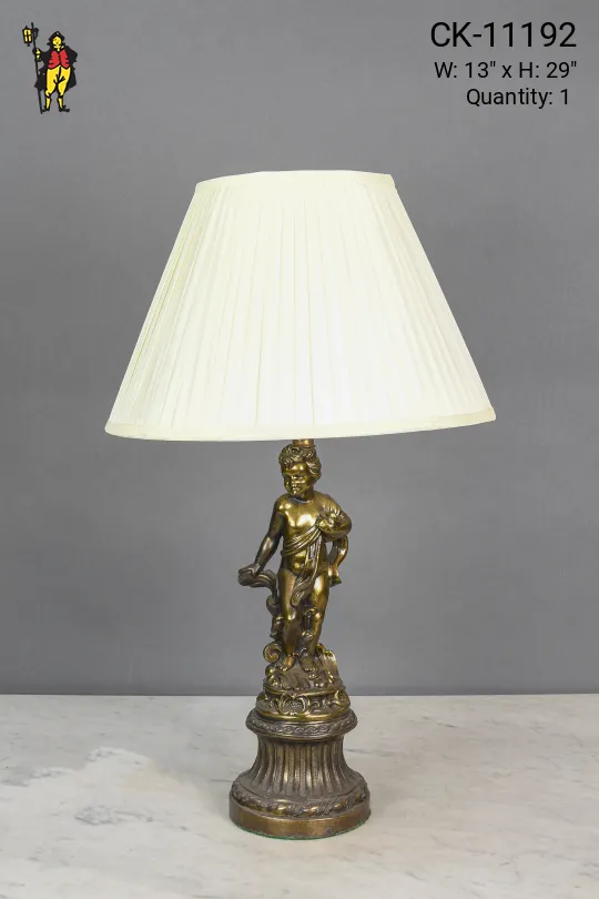 Brass Statue Table Lamp