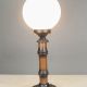 Bamboo Style Globe Shaded Table Lamp #0
