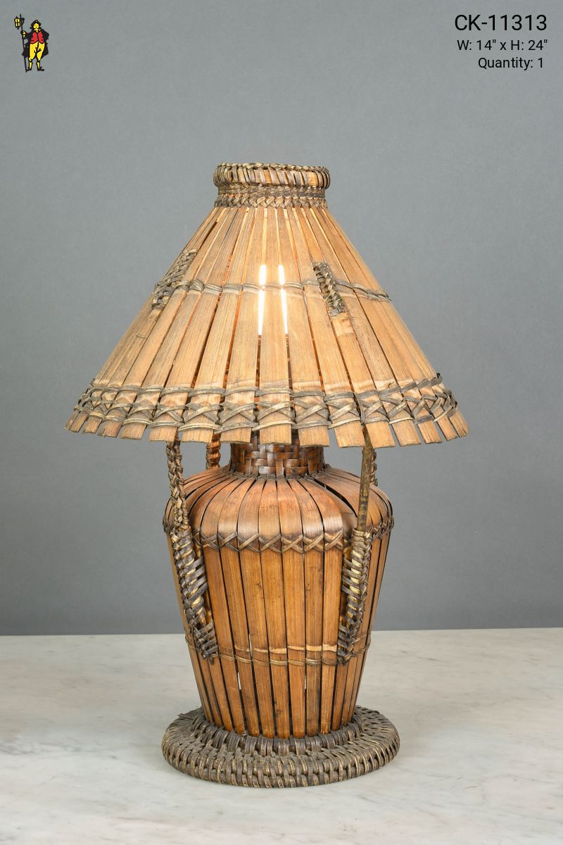 Bamboo style lamp discount