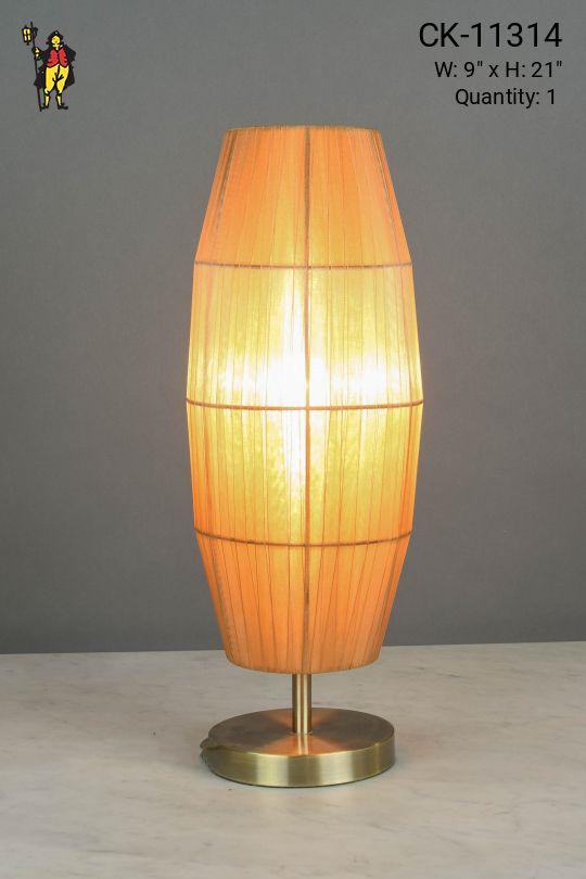 Silk Shaded Modern Table Lamp