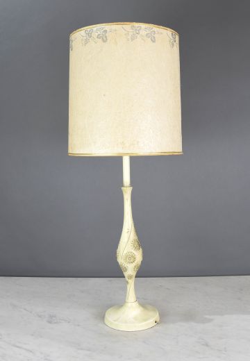 Tall Floral Ceramic Table Lamp