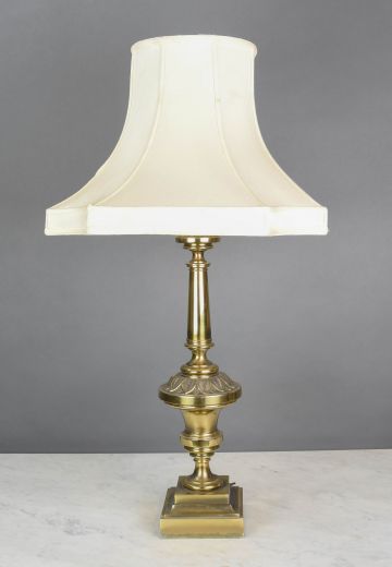 Tall Formal Brass Table Lamp