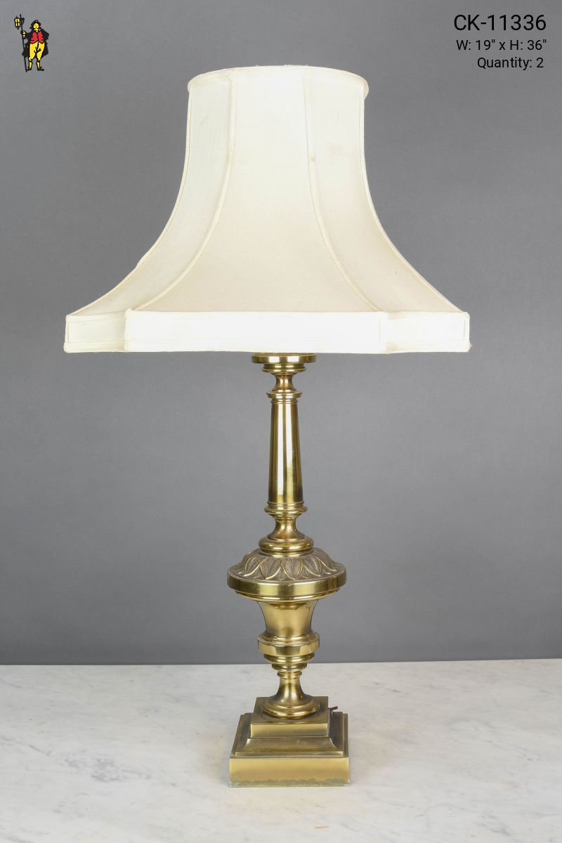 Tall Formal Brass Table Lamp, Table Lamps, Collection, City  Knickerbocker