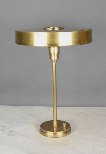 Modern Brass Shaded Table Lamp
