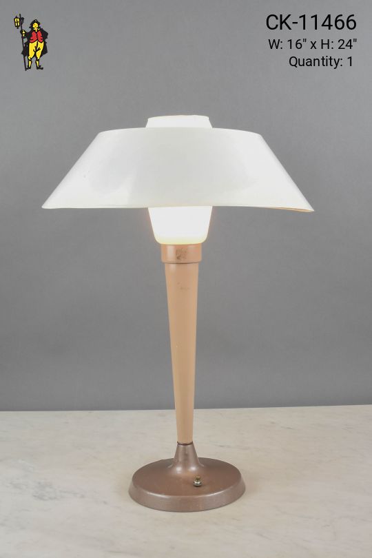 Metal Shaded Mid Century Table Lamp